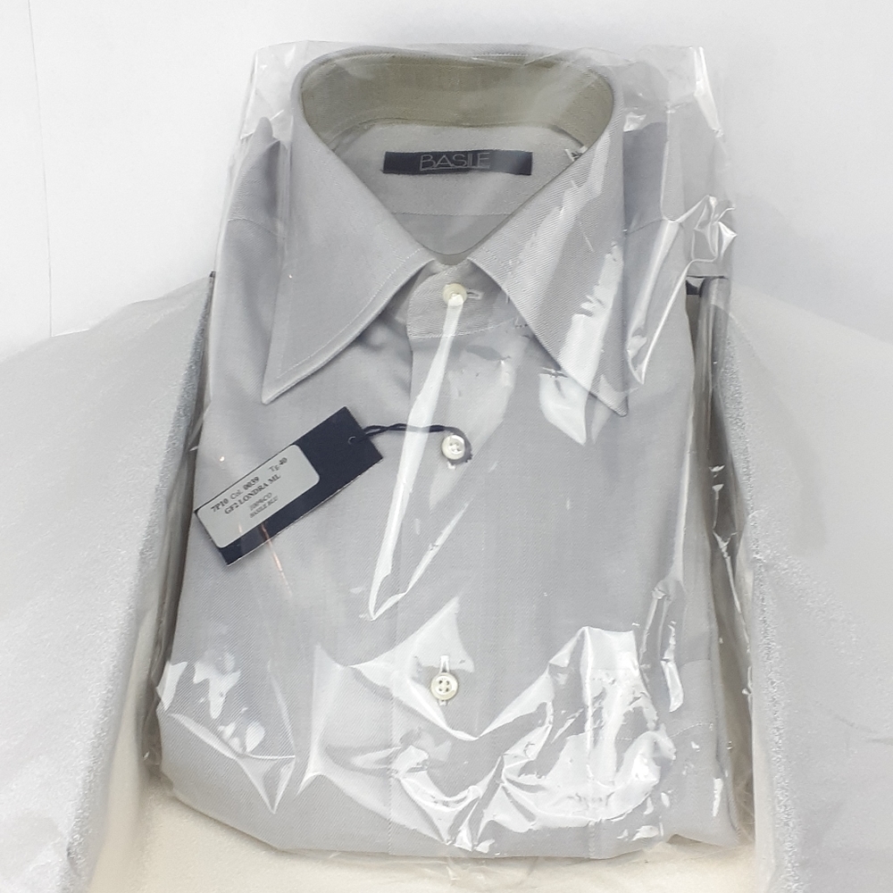 NWT Mens Basile Blu Button Down Collared Shirts